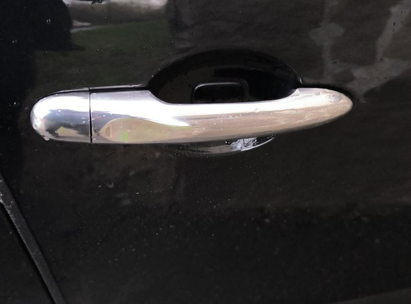 Накладки на ручки (4 шт., нерж..) Без чіпа, Carmos - Турецька сталь для Renault Megane III 2009-2016 рр 1287 фото