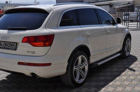 Бокові пороги Allmond Grey (2 шт., алюміній) для Ауди Q7 2005-2015 рр 5200 фото