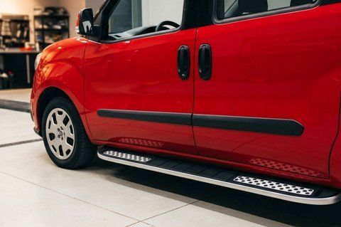 Бокові пороги Tayga V2 (2 шт., алюміній) Максі база для Opel Combo 2012-2018 рр 78428 фото