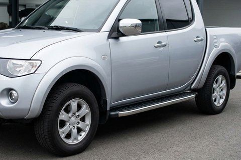 Бокові пороги BlackLine (2 шт, алюміній) для Fiat Fullback 2016- рр 50194 фото