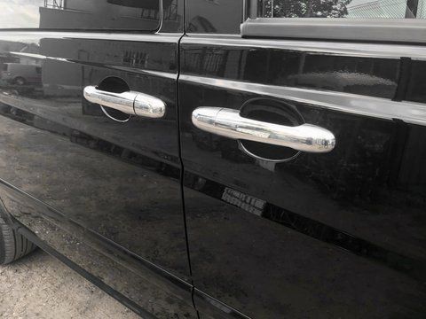Накладки на ручки (нерж.) 4 штуки, OmsaLine - Італійська нержавійка для Mercedes Vito W639 2004-2014 рр 983 фото