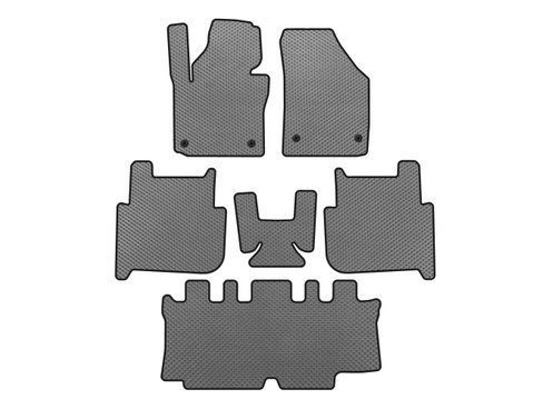 Килимки EVA (3 ряди, 2006-2010, 7-ми місний, Сірий) для Volkswagen Touran рр 164673 фото