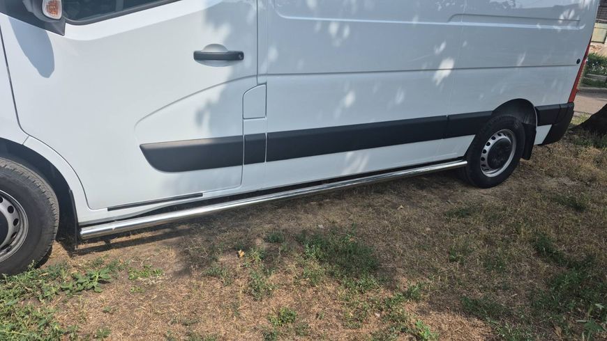 Бічні труби BB002 (2 шт., нерж.) Довга база для Renault Master 2011-2023 рр 29951 фото