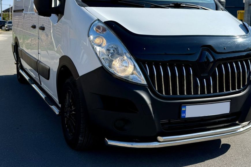 Бічні труби BB002 (2 шт., нерж.) Довга база для Renault Master 2011-2023 рр 29951 фото