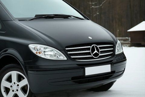 Накладка на решітку 2004-2010 (нерж.) OmsaLine - Італійська нержавіюча сталь для Mercedes Vito W639 рр 987 фото
