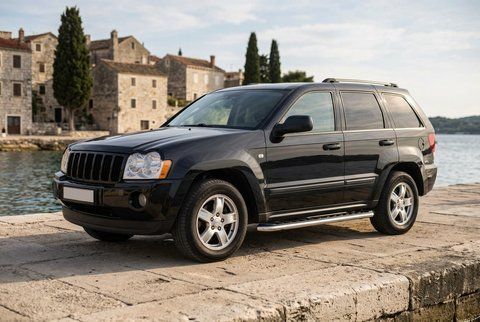 Бокові пороги Maydos V1 (2 шт., алюміній -2026 нерж) для Jeep Grand Cherokee WK 2004-2010 рр 33536 фото