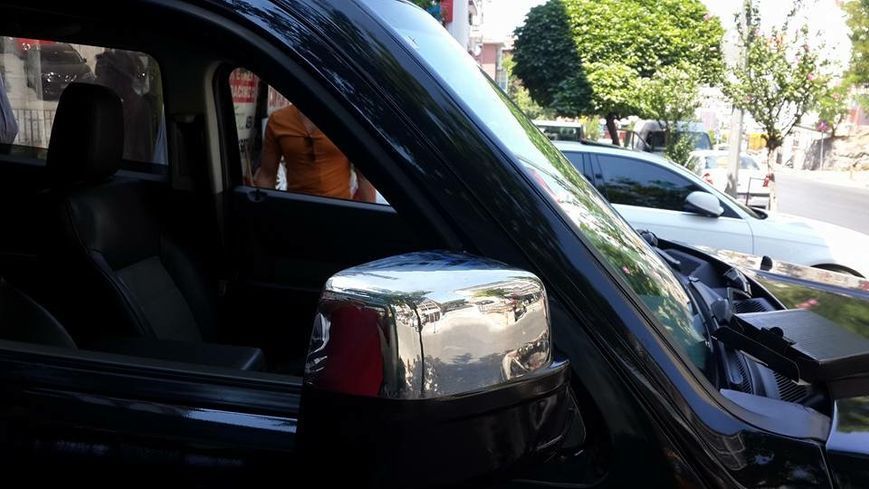 Накладки на дзеркала (2 шт., нерж.) для Dodge Nitro 2006-2011 рр 23425 фото
