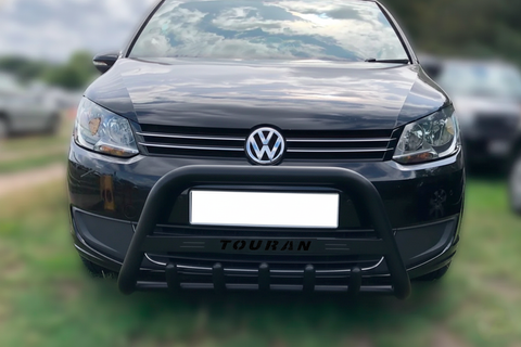 Кенгурятник WT004 Black (нерж) для Volkswagen Touran 2003-2010 рр 182405 фото