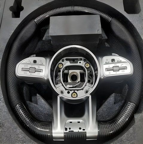 Кермо AMG 2018-Style (Карбон -2026 сірі кнопки, 4pin) для Mercedes B-class W247 2019- рр 152432 фото