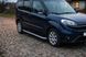 Бокові пороги Tayga Grey (2 шт., алюміній) Коротка база для Opel Combo 2012-2018 рр 29056 фото 1