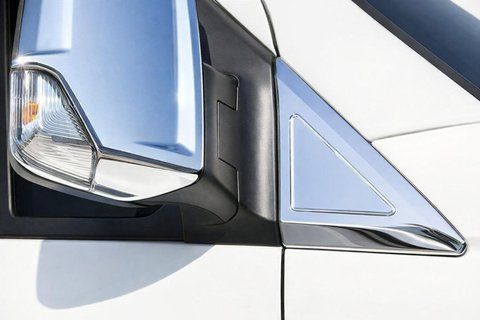 Накладка біля дзеркал (2 шт., нерж) OmsaLine - Італійська нержавійка для Mercedes Sprinter W906 2006-2018 рр 1011 фото