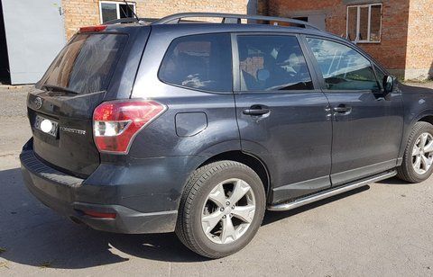 Бокові пороги Premium (2 шт., нерж..) &Oslash;60 для Subaru Forester 2013-2018 рр 73596 фото