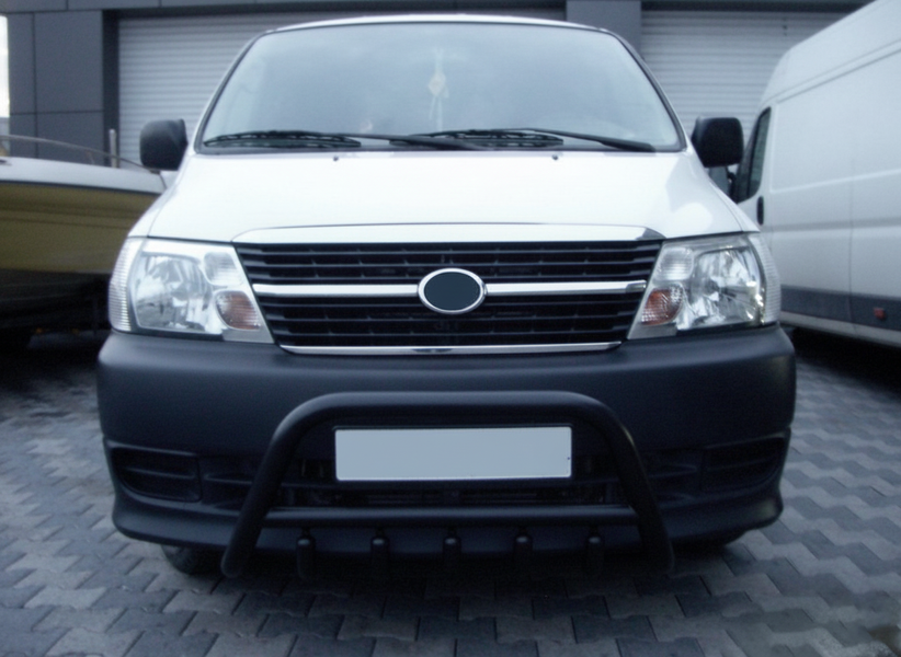 Кенгурятник WT003 Black (нерж.) для Toyota HiAce 176976 фото
