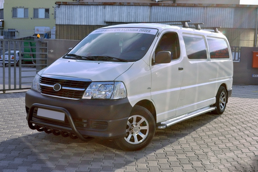 Кенгурятник WT003 Black (нерж.) для Toyota HiAce 176976 фото