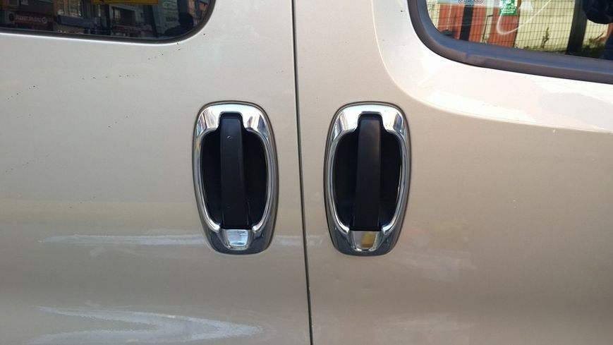 Накладка навколо ручок (4 шт, нерж) Carmos - Турецька сталь для Opel Combo 2012-2018 рр 29549 фото