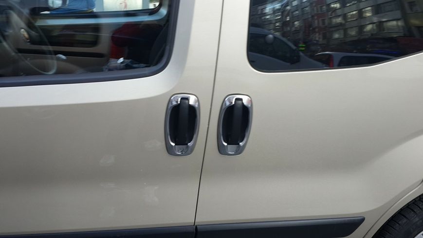 Накладка навколо ручок (4 шт, нерж) Carmos - Турецька сталь для Opel Combo 2012-2018 рр 29549 фото