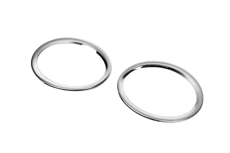 Накладки на противотуманки (2 шт., нерж..) для Renault Master 2011-2023 рр 15046 фото