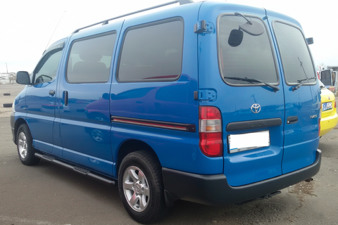Бічні труби Black (2 шт., нерж) для Toyota HiAce 183048 фото