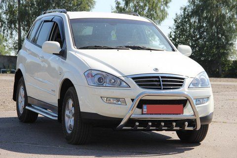 Кенгурятник WT003 (нерж.) для SsangYong Kyron 2005-2014 рр 15119 фото
