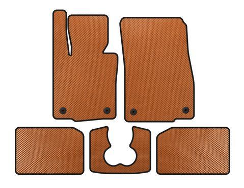 Килимки EVA (для S F55, 5-ти дверний, Помаранчевий) для Mini Cooper F55/56/57 2014-2023 рр 144804 фото