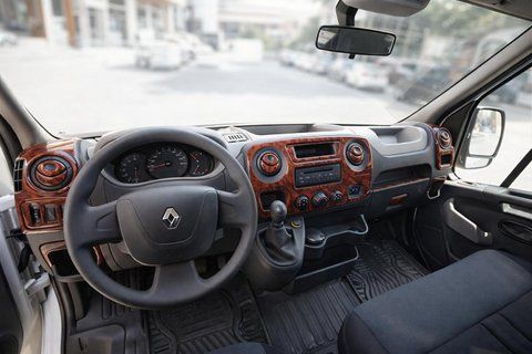 Накладки на панель (мала комплектація) Дерево для Renault Master 2011-2023 рр 25112 фото