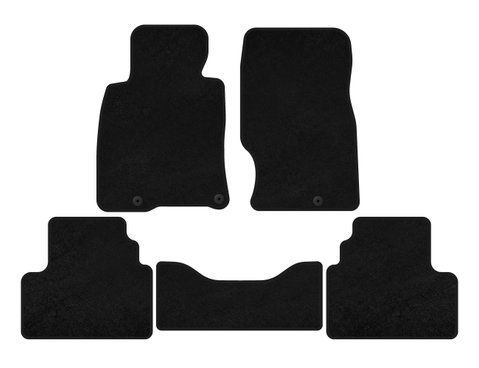 Килимки текстильні Premium (G25-G35, SD, Чорний) для Infiniti G25/G35/37 (V36/CV36) 2006-2015 рр 134664 фото