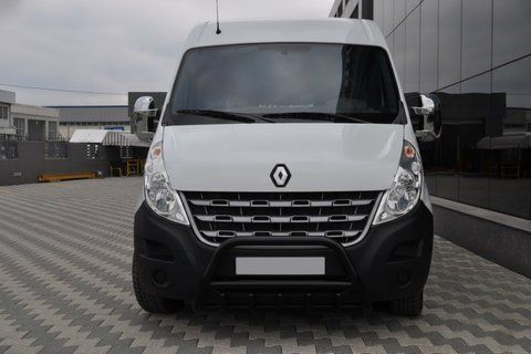Кенгурятник WT003 Black (нерж.) для Renault Master 2011-2023 рр 177297 фото