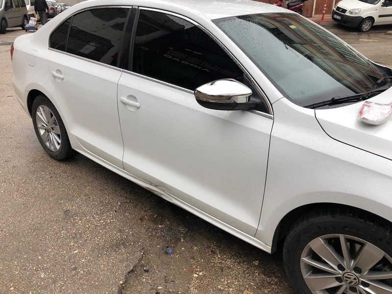 Накладки на дзеркала (2 шт., нерж) OmsaLine - Італійська нержавійка для Volkswagen Scirocco 2008-2017 рр 48463 фото