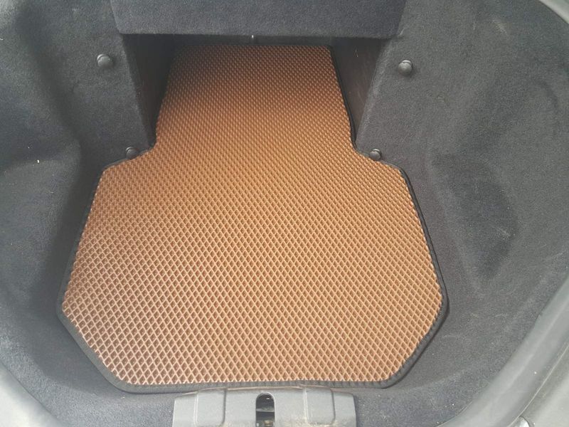 Килимок багажника передній EVA (2WD, 2012-2021, цегляний) для Tesla Model S 2012- рр 90964 фото