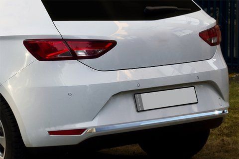 Кромка бампера (нерж.) для Seat Leon 2013-2020 рр 14052 фото
