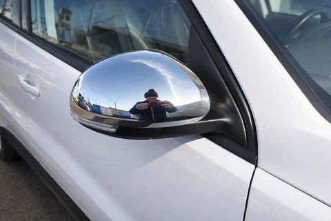 Накладка на дзеркала (2 шт., нерж.) OmsaLine - Італійська нержавійка для Seat Alhambra 2010- рр 5915 фото